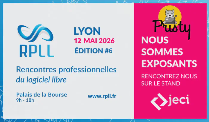 Jeci at RPLL 2026 — Pristy 26.0, workshops and open source in Lyon